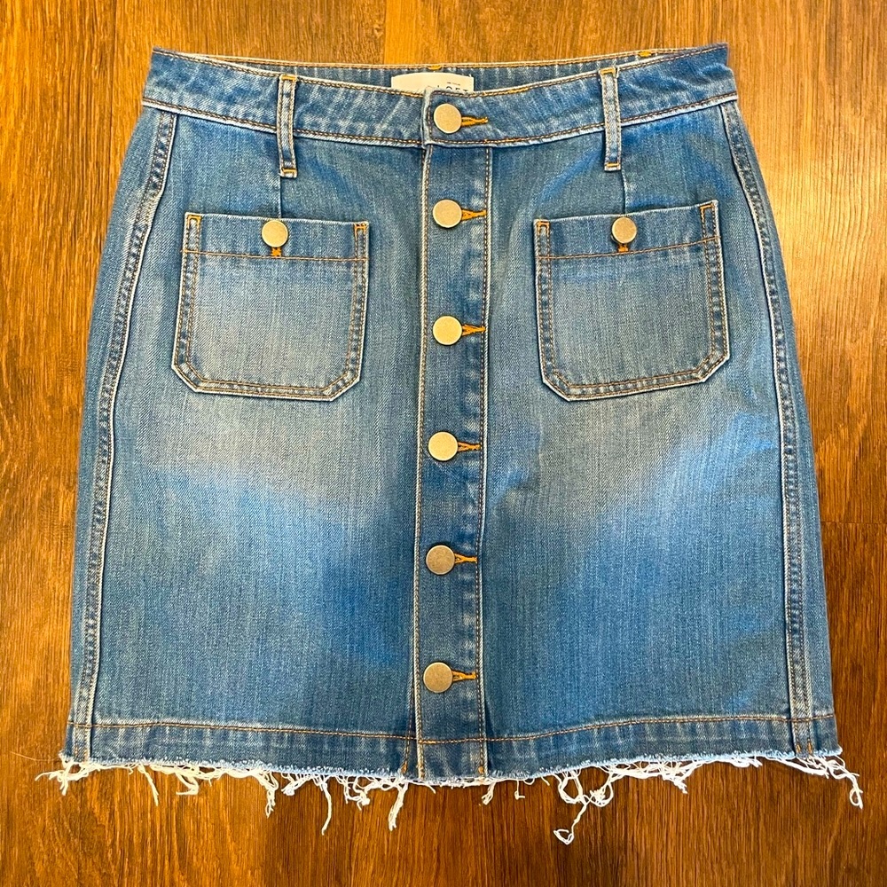 Loft jean skirt